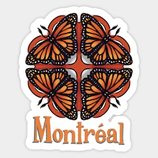 montreal papillon Sticker